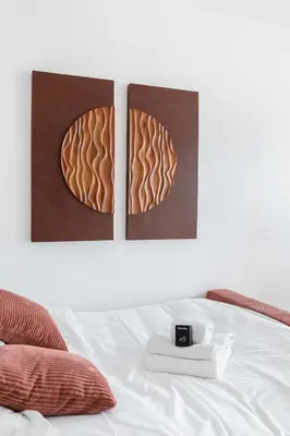Un ou plusieurs lits dans un hébergement de l'établissement Appartement Paisible proche parc des princes - 4P