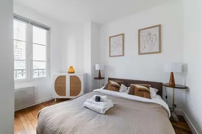 Un ou plusieurs lits dans un hébergement de l'établissement Appartement Gare de reuilly - Paris 12 - 4p