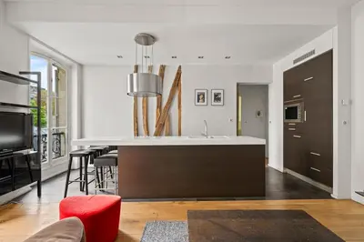 Cuisine ou kitchenette dans l'établissement Cozy Corner Ballu