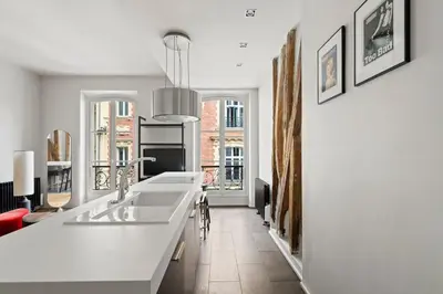 Cuisine ou kitchenette dans l'établissement Cozy Corner Ballu