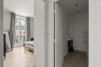 Un ou plusieurs lits dans un hébergement de l'établissement Cozy Corner Ballu