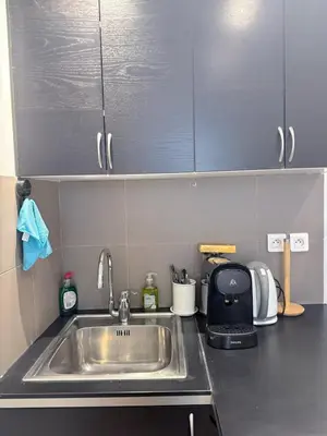 Cuisine ou kitchenette dans l'établissement Modern Studio near Montmartre & Opéra