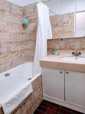 Salle de bains dans l'établissement Appartement Paris Montparnasse