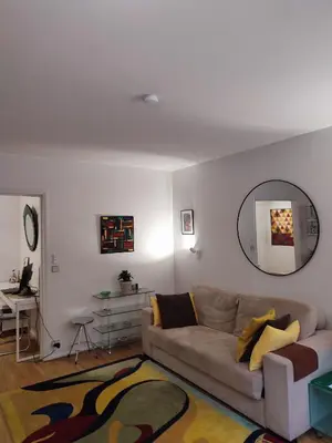 Coin salon dans l'établissement Appartement Paris Montparnasse