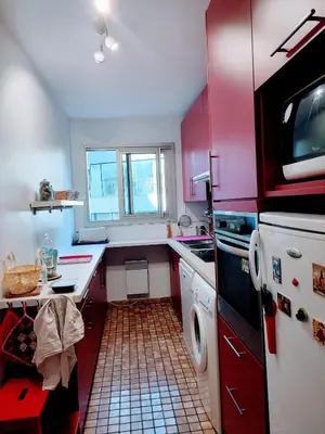 Cuisine ou kitchenette dans l'établissement Appartement Paris Montparnasse