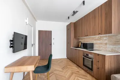 Cuisine ou kitchenette dans l'établissement Newly renovated cosy apartment for 4 in Bastille