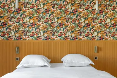 Un ou plusieurs lits dans un hébergement de l'établissement Chic Paris Studio for 2 in Bastille