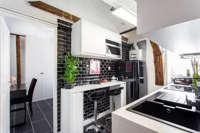 Cuisine ou kitchenette dans l'établissement Welcoming apartment - 2BR 6P - Sentier