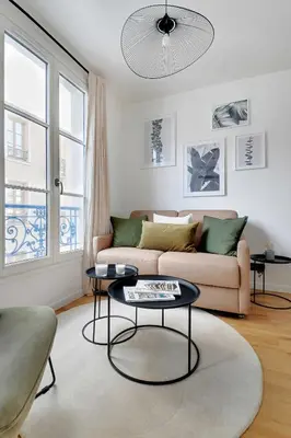 Coin salon dans l'établissement Modern Studio - 4P-1B - Gare de Lyon Bastille