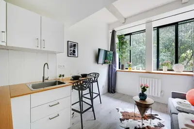 Cuisine ou kitchenette dans l'établissement Pleasant idyllic studio - 2P- Tolbiac - Place d'Italie