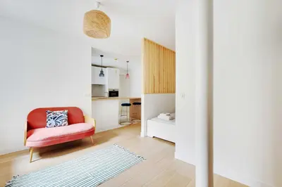 Un ou plusieurs lits dans un hébergement de l'établissement Beautiful 1BDR - 2P - Dauphine - 16e arr