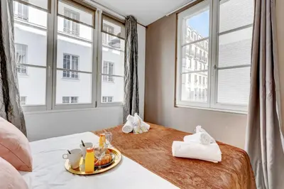 Un ou plusieurs lits dans un hébergement de l'établissement TBS 341 - Superb apartment in Paris