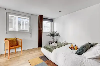 Un ou plusieurs lits dans un hébergement de l'établissement TBS 341 - Superb apartment in Paris