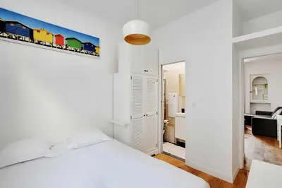Un ou plusieurs lits dans un hébergement de l'établissement Appt 1BDR - 3P near Roland-Garros - Boulogne