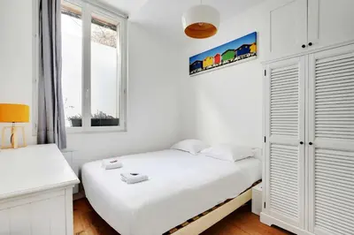 Un ou plusieurs lits dans un hébergement de l'établissement Appt 1BDR - 3P near Roland-Garros - Boulogne