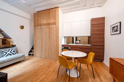 Coin salon dans l'établissement Cosy apt - 1BD - 4P - Montorgueil - Palais Royal