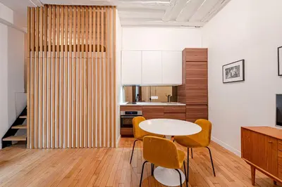 Cuisine ou kitchenette dans l'établissement Cosy apt - 1BD - 4P - Montorgueil - Palais Royal