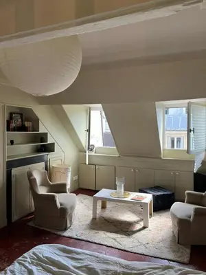 Coin salon dans l'établissement Luxury stay in Paris center