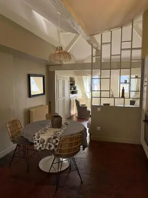 Coin salon dans l'établissement Luxury stay in Paris center