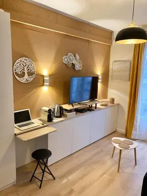 Cuisine ou kitchenette dans l'établissement Joli Studio Paris 15e