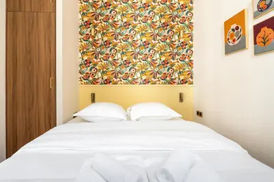 Un ou plusieurs lits dans un hébergement de l'établissement Cosy and Modern Studio for 2 close to Bastille