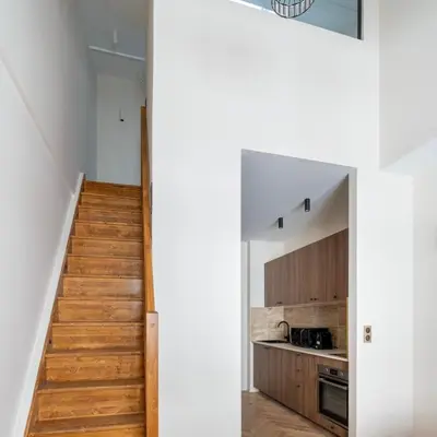 Cuisine ou kitchenette dans l'établissement Spacious Paris Duplex for 4 Near Bastille