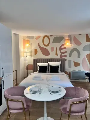 Plan de l'établissement 1D#Studio 2 pers#Bon Marché#St Germain#Paris 6