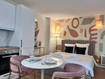 Plan de l'établissement 1D#Studio 2 pers#Bon Marché#St Germain#Paris 6