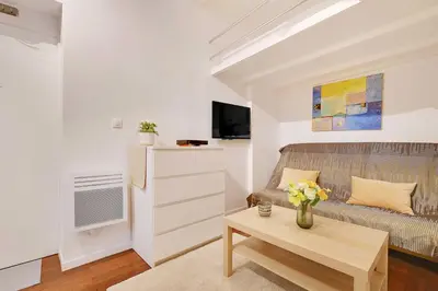 Télévision ou salle de divertissement dans l'établissement Charming studio - 2P- Le Marais