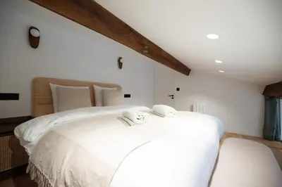 Un ou plusieurs lits dans un hébergement de l'établissement Chic Parisian Loft in Bastille Area