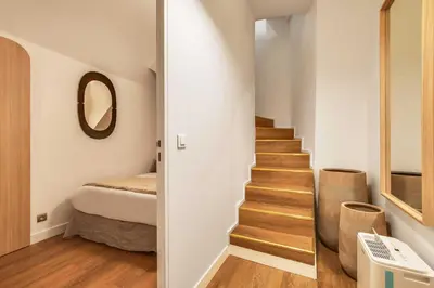 Un ou plusieurs lits dans un hébergement de l'établissement BEAUFITUL APMT - AC -2BR-6P- NOTRE DAME