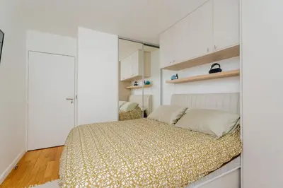 Un ou plusieurs lits dans un hébergement de l'établissement Le Perchoir Design, Comfort & Eiffel View
