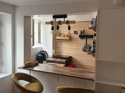 Cuisine ou kitchenette dans l'établissement Appartement Paris 9
