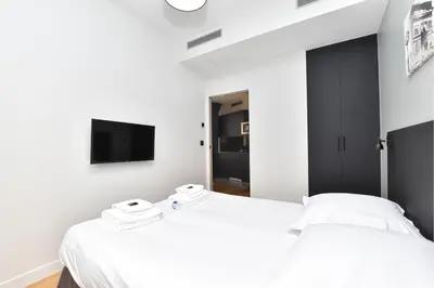 Un ou plusieurs lits dans un hébergement de l'établissement Chic apartment - 1BR 4P - near the Palais Garnier