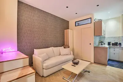 Cuisine ou kitchenette dans l'établissement Studio Jana