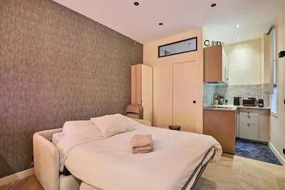 Cuisine ou kitchenette dans l'établissement Studio Jana