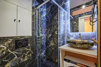Salle de bains dans l'établissement Studio Jana