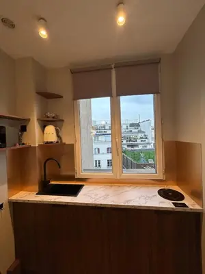 Cuisine ou kitchenette dans l'établissement Studio chic Paris 16 Auteuil