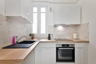 Cuisine ou kitchenette dans l'établissement 3P Cocooning prés Paris La Défense Champs Élysées