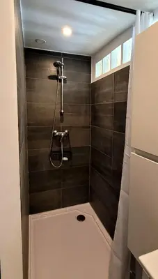 Salle de bains dans l'établissement Oasis Aboukir