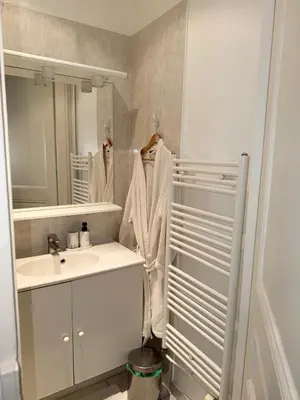 Salle de bains dans l'établissement Elegant appartment Parisian