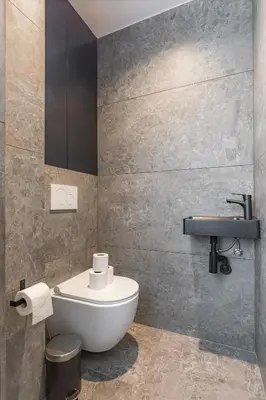 Salle de bains dans l'établissement Superbe appartement climatisé - Bastille