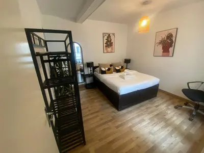 Un ou plusieurs lits dans un hébergement de l'établissement Jolie 2 pieces metro voltaire - Paris 11 - 2P