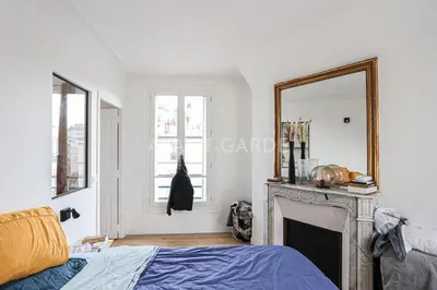 Un ou plusieurs lits dans un hébergement de l'établissement Mid-Term - Batignolles - 15 min-center of Paris