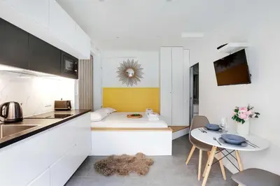 Cuisine ou kitchenette dans l'établissement Intimate studio - 2P - Arts et MÃ©tiers RÃ©publique