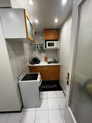 Cuisine ou kitchenette dans l'établissement Bel appartement asniere sur seine