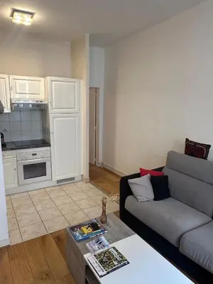 Cuisine ou kitchenette dans l'établissement Parisian modern Flat 10 min walk to The Louvre