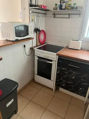 Cuisine ou kitchenette dans l'établissement Monteiro