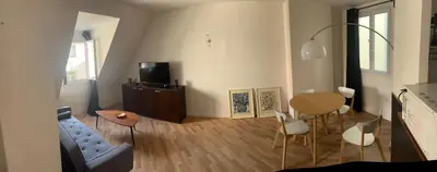 Télévision ou salle de divertissement dans l'établissement Monteiro