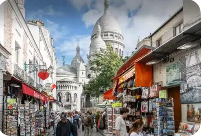 Vue générale sur Paris ou vue de la ville depuis le B&B/chambre d'hôtes
